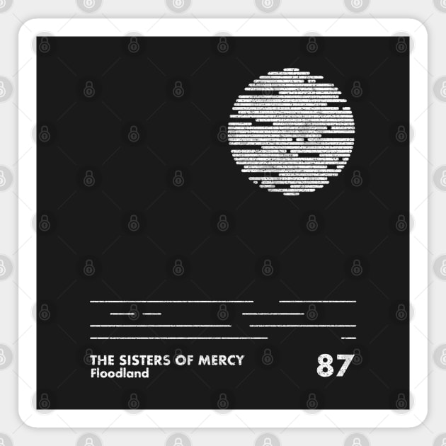 The Sisters Of Mercy / Floodland / Minimalist Graphic Design Artwork Magnet by saudade